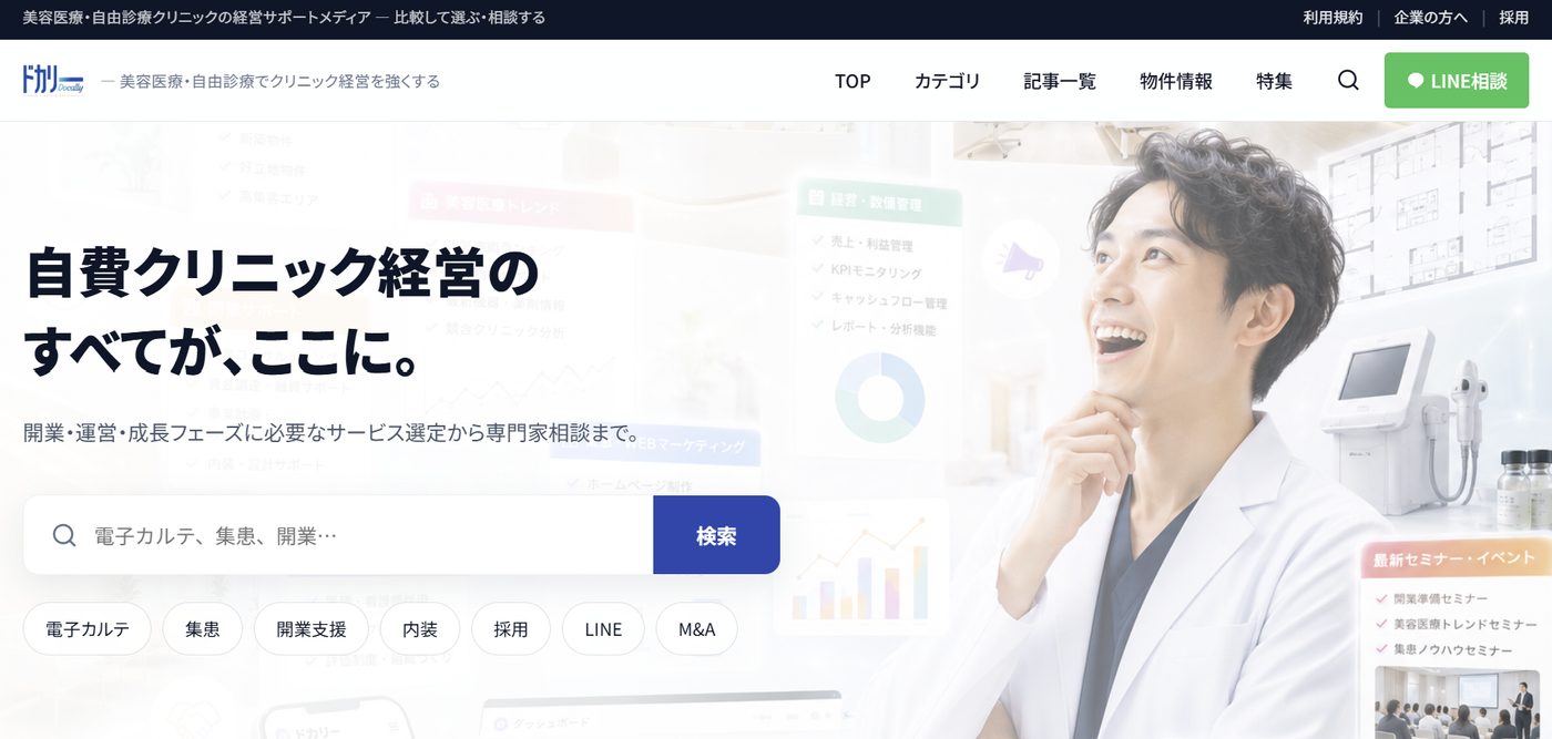 ドカリー Webサイトの掲載イメージ