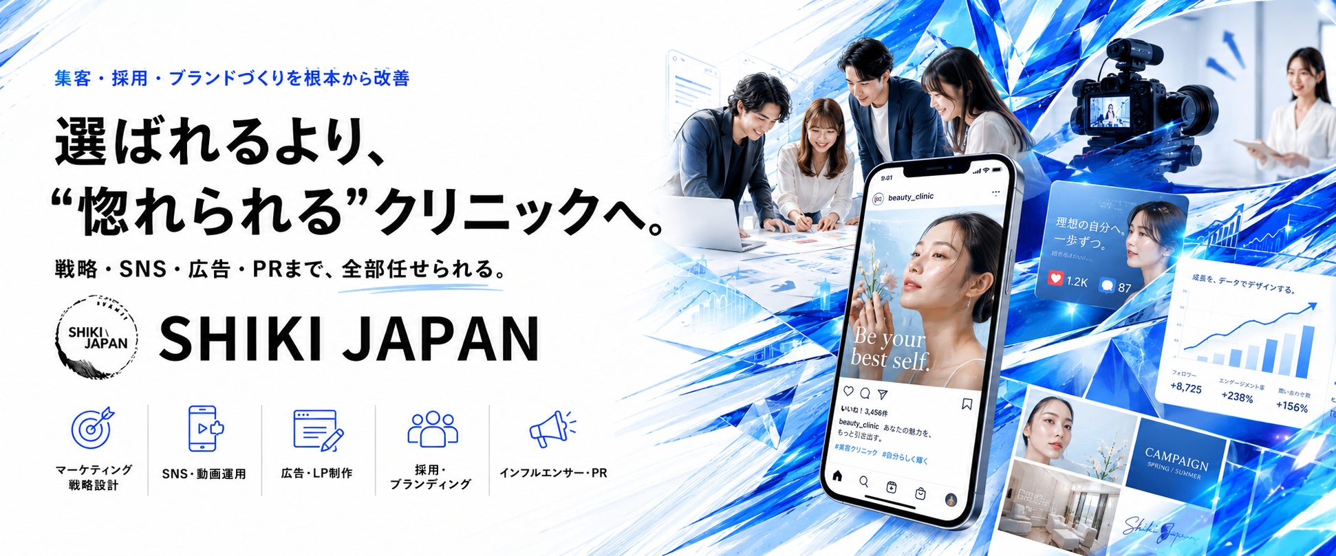SHIKI JAPAN：集客・採用・ブランドづくりを根本から改善する総合マーケティング支援。戦略・SNS・広告・PRまで全部任せられる