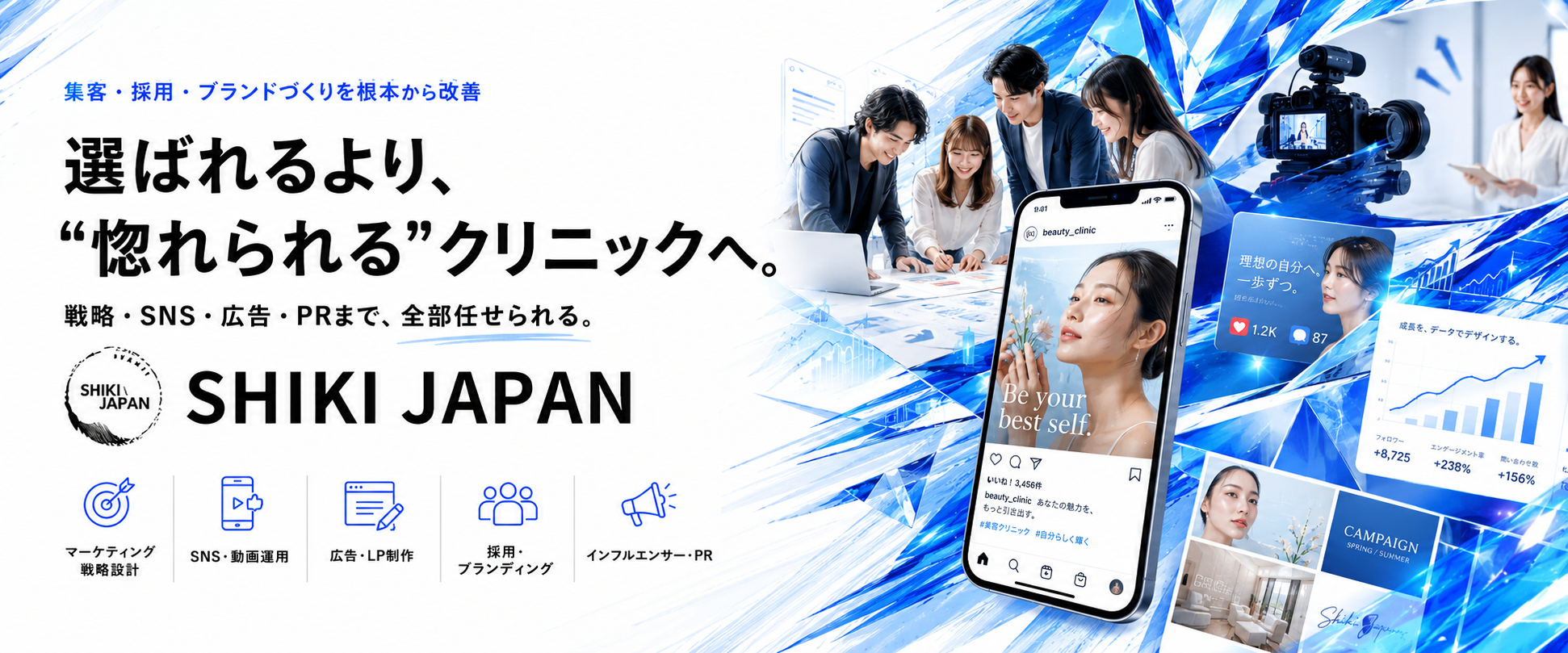 SHIKI JAPAN：集客・採用・ブランドづくりを根本から改善する総合マーケティング支援。戦略・SNS・広告・PRまで全部任せられる