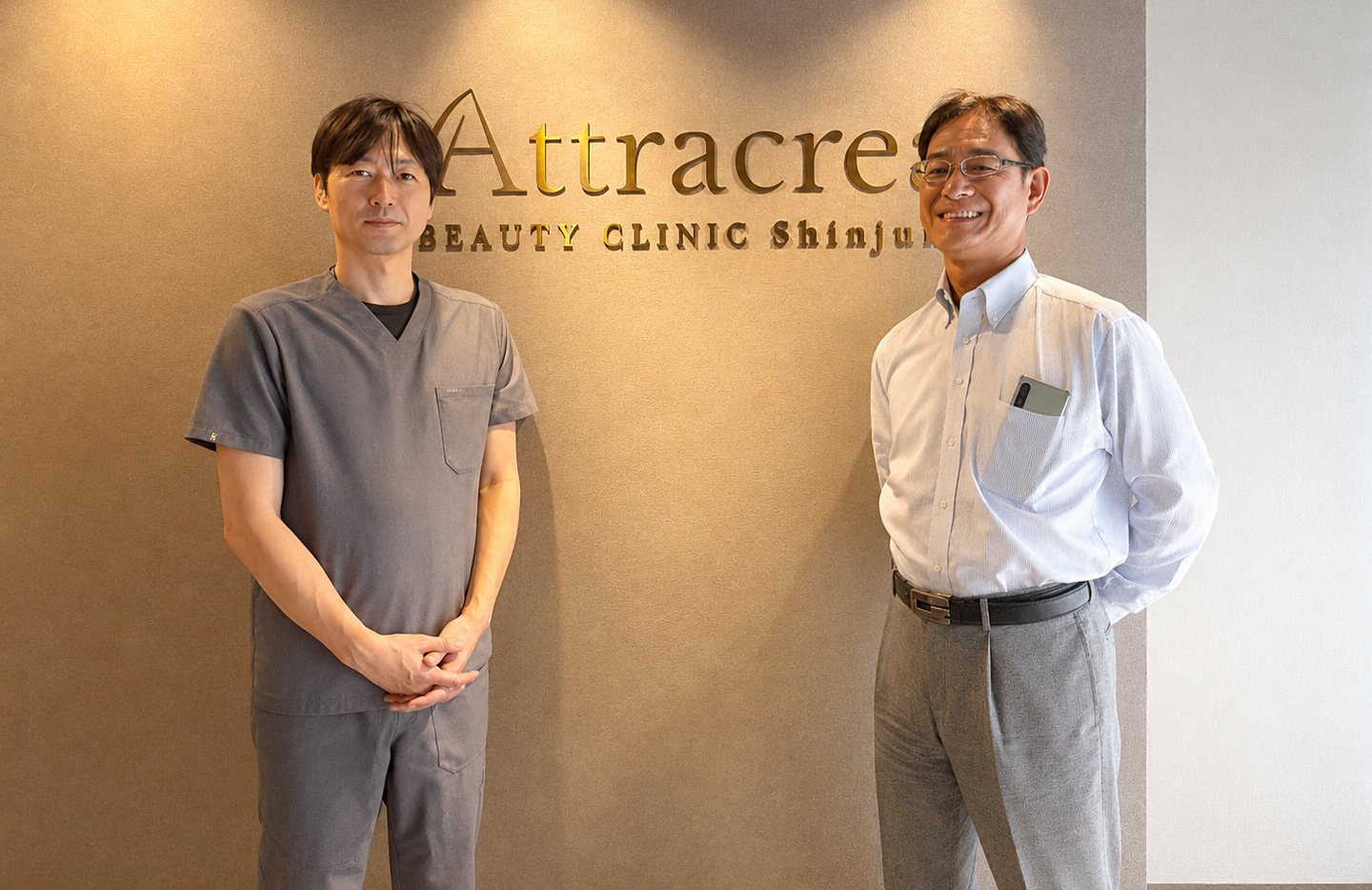 佐藤光院長と若狹正樹さん